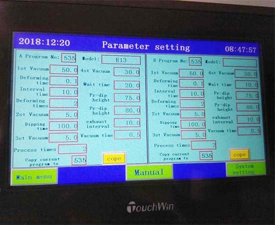 Automatic double cylinder vacuum impregnation machine