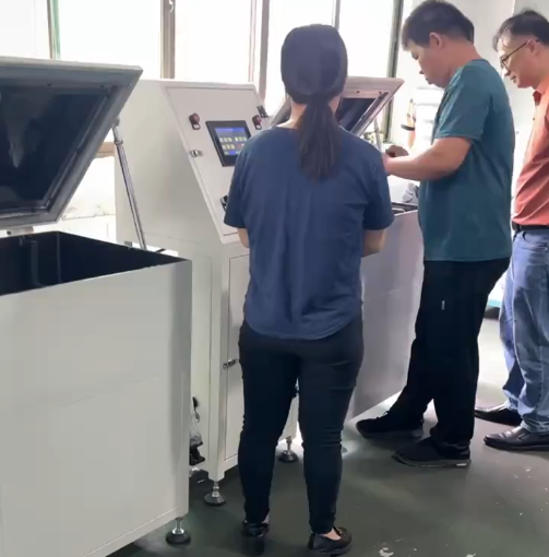 Square wire new energy stator immersion water-based paint process fully automatic vacuum dipping machine proofing test