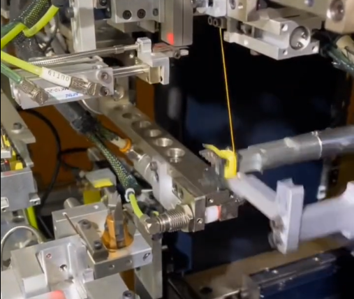 Fully automatic production line equipment for low-frequency and high-frequency transformer bushing, winding, rubber coating and soldering