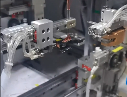 HY-R200 high frequency transformer fully automatic double wire multi-strand double color casing winding machine