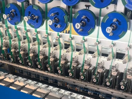 Solenoid valve fully automatic 12-axis winding rubber-coated stranded wire soldering detection integrated machine production line